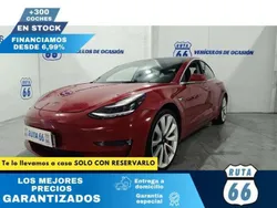 Rojo Usado 2019 Tesla Model 3 Long Range Berlina | 24.990 € (Buen precio)