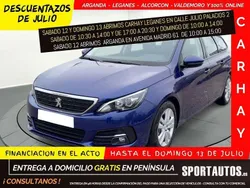 Azul Usado 2019 Peugeot 308 Business-Line Familiar | 11.590 € (Precio justo)