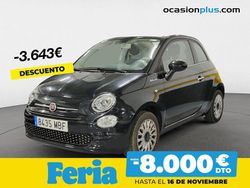 Negro Usado 2022 Fiat 500 Dolcevita Descapotable | 10.990 € (Buen precio)