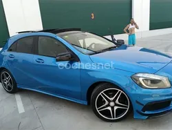 Azul Usado 2015 Mercedes A200 AMG line Berlina | 14.500 € (Precio justo)