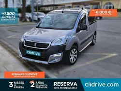 Gris Usado 2016 Peugeot Partner Tepee Outdoor Monovolumen | 10.190 € (Super precio)