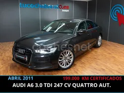 Negro Usado 2011 Audi A6 Berlina | 12.950 € (Buen precio)