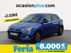 Azul Usado 2020 Hyundai i20 Berlina | 14.150 € (Precio justo)