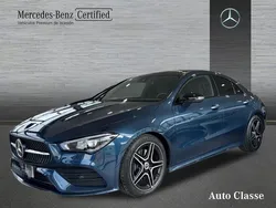 Azul Usado 2022 Mercedes CLA200 AMG line Berlina | 38.900 € (Un poco caro)