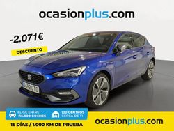 Azul Usado 2021 Seat Leon FR Berlina | 18.390 € (Precio justo)
