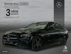 Negro obsidiana Usado 2024 Mercedes C220 AMG line Berlina | 44.990 € (Buen precio)