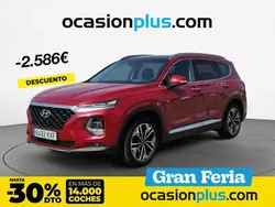 Rojo Usado 2019 Hyundai Santa Fe Style SUV | 28.450 € (Un poco caro)