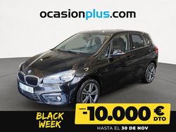Negro Usado 2016 BMW 218 Active Tourer Monovolumen | 15.450 € (Precio justo)