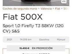 Negro Usado 2021 Fiat 500X Club SUV | 13.000 € (Buen precio)