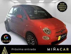 Rojo Usado 2021 Fiat 500C Lounge Descapotable | 10.750 € (Un poco caro)