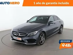 Gris Usado 2014 Mercedes C200 AMG line Berlina | 19.999 € (Precio justo)