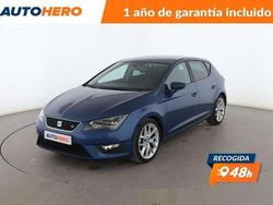 Azul Usado 2015 Seat Leon FR Berlina | 13.099 € (Precio justo)