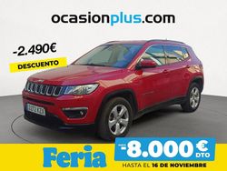Rojo Usado 2019 Jeep Compass Longitude SUV | 14.750 € (Precio justo)