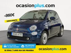 Azul Usado 2019 Fiat 500 Lounge Utilitario | 9460 € (Precio justo)