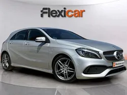 Gris Usado 2017 Mercedes A180 AMG line Berlina | 18.590 € (Precio justo)