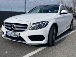 Blanco Usado 2015 Mercedes C400 AMG line Familiar | 32.200 €