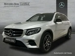 Plata iridio Usado 2019 Mercedes GLC220 AMG line Berlina | 36.900 € (Precio justo)