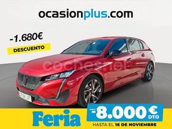 Rojo Usado 2021 Peugeot 308 Allure Berlina | 18.490 €