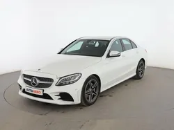 Blanco Usado 2018 Mercedes C220 AMG line Berlina | 28.199 € (Precio justo)
