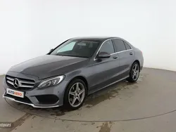 Gris Usado 2017 Mercedes C200 AMG line Berlina | 24.599 € (Precio justo)