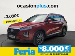 Rojo Usado 2019 Hyundai Santa Fe SUV | 24.450 € (Precio justo)