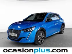 Azul Usado 2020 Peugeot e-208 GT Utilitario | 16.546 € (Precio justo)