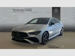 Plata hightech Usado 2024 Mercedes CLA200 AMG line Berlina | 34.990 € (Super precio)