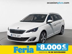Blanco Usado 2015 Peugeot 308 Allure Familiar | 8800 € (Precio justo)