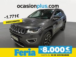 Gris Usado 2020 Jeep Compass Limited SUV | 19.490 € (Precio justo)