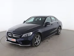 Azul Usado 2018 Mercedes C220 AMG line Berlina | 25.899 € (Precio justo)