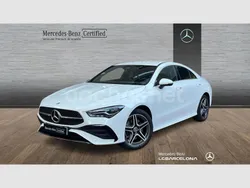 Blanco polar Usado 2023 Mercedes CLA250e AMG line Berlina | 39.900 € (Precio justo)