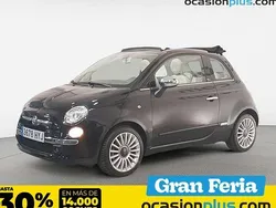 Negro Usado 2014 Fiat 500C Lounge Descapotable | 10.200 € (Precio justo)