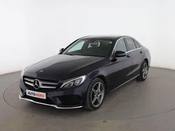 Azul Usado 2018 Mercedes C220 AMG line Berlina | 23.999 € (Precio justo)