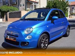 Azul Usado 2014 Fiat 500C Sport Descapotable | 9990 € (Precio justo)