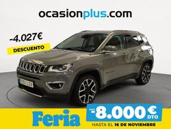 Gris / plata Usado 2021 Jeep Compass Limited SUV | 17.790 € (Precio justo)