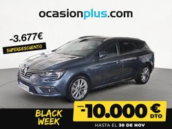 Gris Usado 2019 Renault Mégane GrandTour Zen Familiar | 15.150 € (Precio justo)