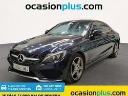 Azul Usado 2016 Mercedes C200 Coupe | 26.750 € (Precio justo)