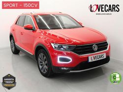 Rojo Usado 2021 VW T-Roc Sportline SUV | 22.990 € (Precio justo)
