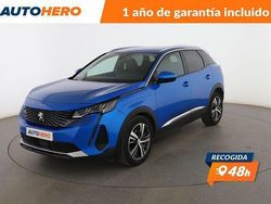 Azul Usado 2021 Peugeot 3008 Allure SUV | 16.599 € (Precio justo)