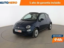Azul Usado 2019 Fiat 500 Lounge Descapotable | 12.499 € (Precio justo)