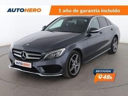 Gris Usado 2014 Mercedes C220 AMG line Berlina | 17.899 € (Precio justo)
