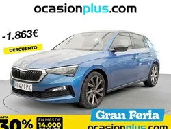 Azul Usado 2021 Skoda Scala Sport Utilitario | 18.637 € (Precio justo)