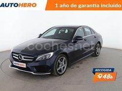 Azul Usado 2018 Mercedes C220 AMG line Berlina | 22.899 € (Buen precio)