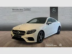 Blanco polar Usado 2017 Mercedes E220 AMG line Coupe | 36.900 € (Precio justo)