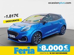 Azul Usado 2021 Ford Puma ST-Line SUV | 18.700 € (Precio justo)