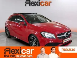 Rojo Usado 2017 Mercedes A200 AMG line Berlina | 19.390 € (Precio justo)