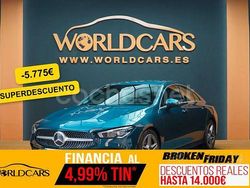 Azul Usado 2021 Mercedes CLA200 AMG line Berlina | 28.875 € (Super precio)