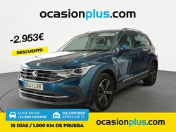 Azul Usado 2022 VW Tiguan Life SUV | 26.790 € (Buen precio)