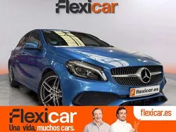 Azul Usado 2016 Mercedes A180 AMG line Berlina | 16.490 € (Precio justo)