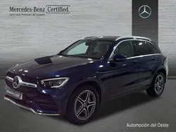 Azul Usado 2021 Mercedes GLC220 AMG line SUV | 40.900 € (Precio justo)
